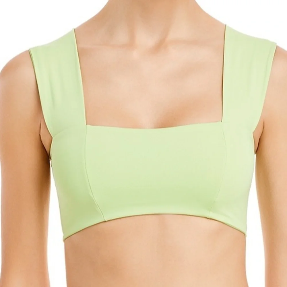 L*SPACE NWT green Parker Bikini swimsuit Top XS‎